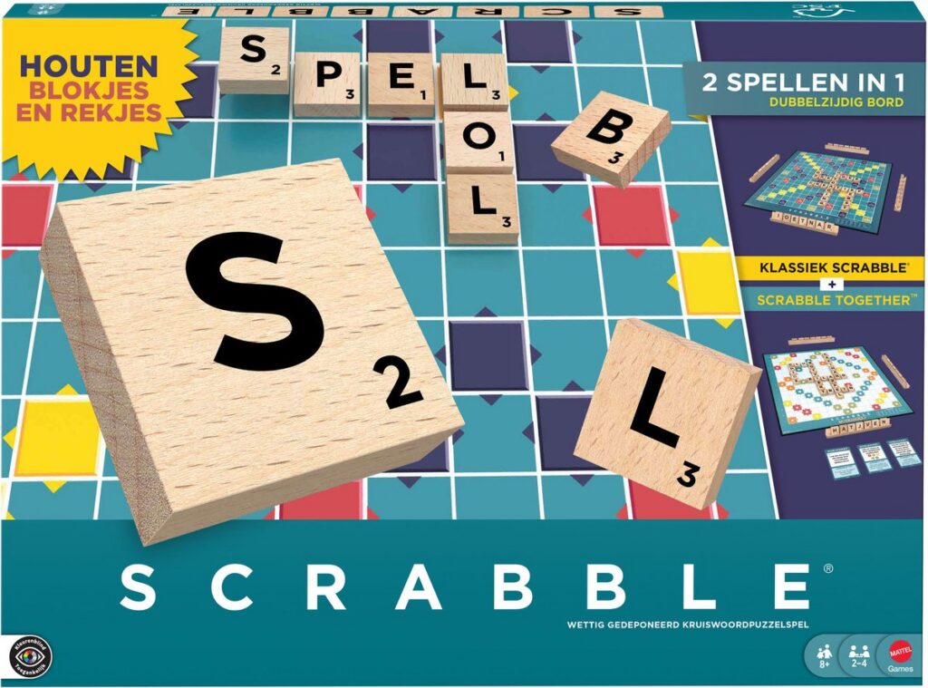 Scrabble Met Hout Blokjes - 2 Spellen In 1 | NL