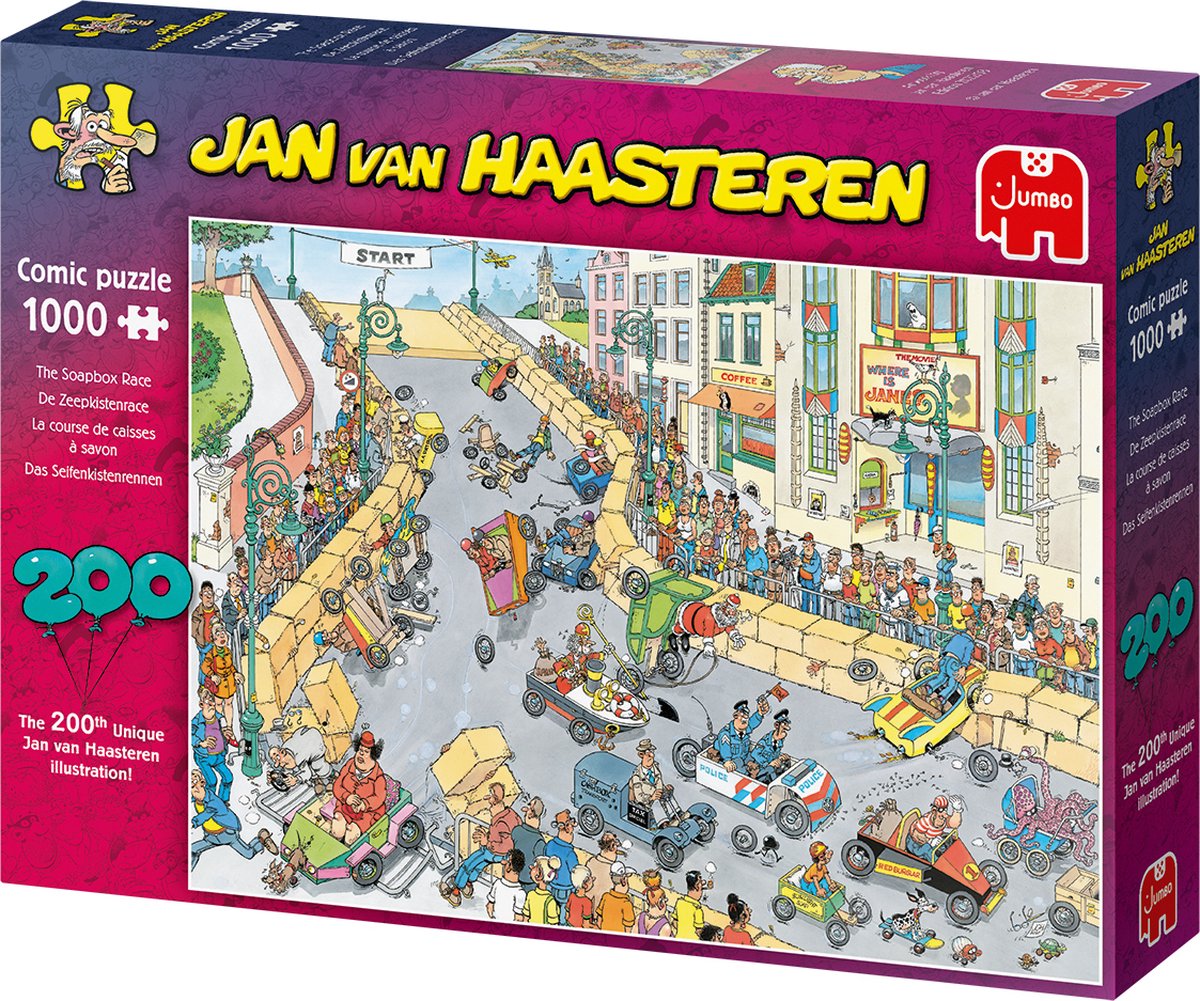 Jan Van Haasteren Puzzel De Zeepkisten Race 1000 Stukjes  