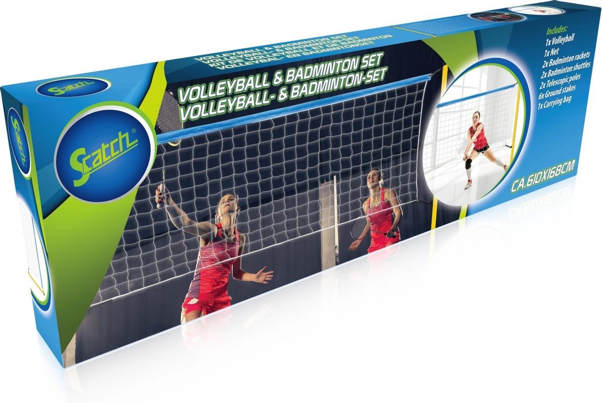 Scatch Volleybal- en Badminton Set