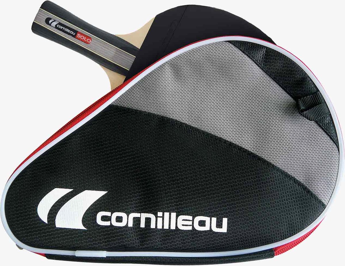Cornilleau Tafeltennis Bat Hoes "Safe" Met Balvakje Voor 3 Ballen
