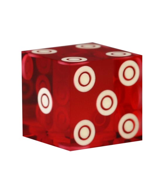 Bird Eye Precision Casino Dice 19mm - Red
