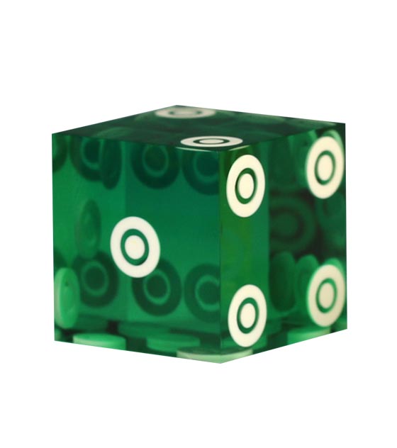 Bird Eye Precision Casino Dice 19mm - Green