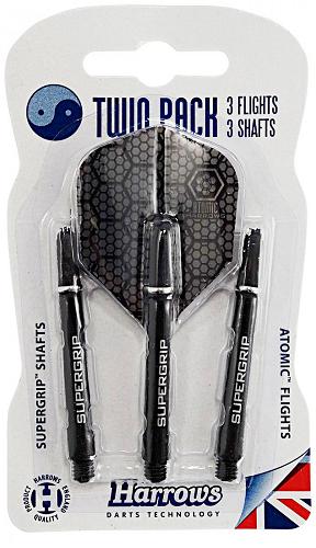 Harrows Twin Pack Black Silver