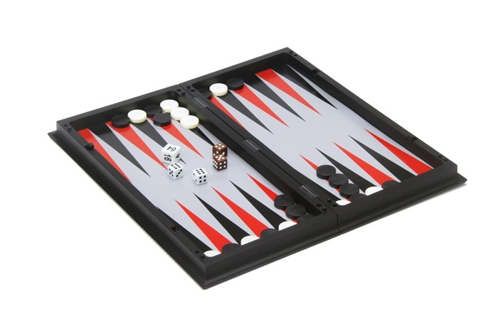 Magnetisch Schaak/Backgammon Foldable 25 x 25 cm.