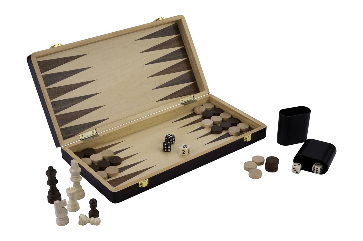 Schaak/Backgammon Opklapbaar 38,5 x 38,5 x 5,8 CM