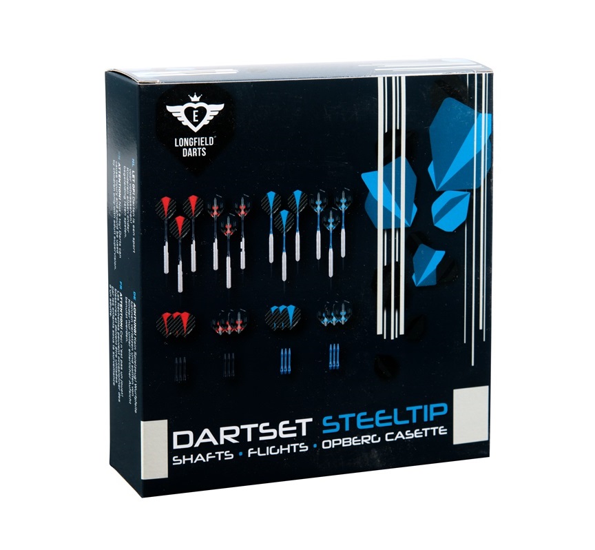 Longfield Darts - 4 Sets Steel Tip Nickel Plated Brass | 21gr - 23gr