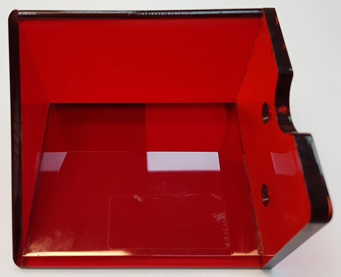 Speelkaartenbak Plexiglas Rood