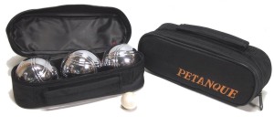 Jeu De Boules 3 Chrome Ballen In Etui 720 gram 1x But Bal en Meetlint 