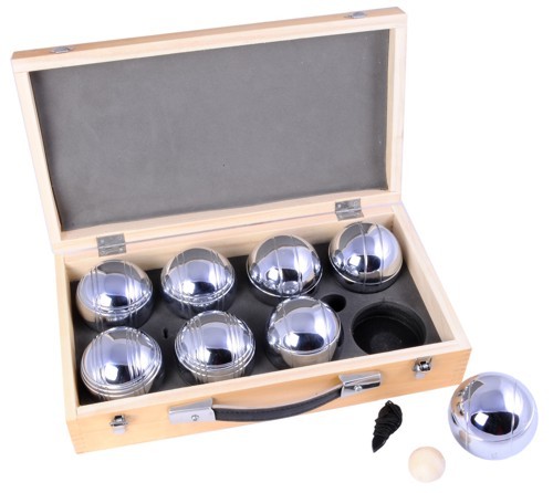 Jeu de Boule 8 In Luxe Houten Koffer