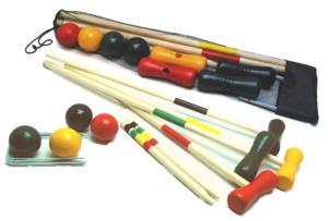 Croquet 4 Pers Hout In Net 80cm