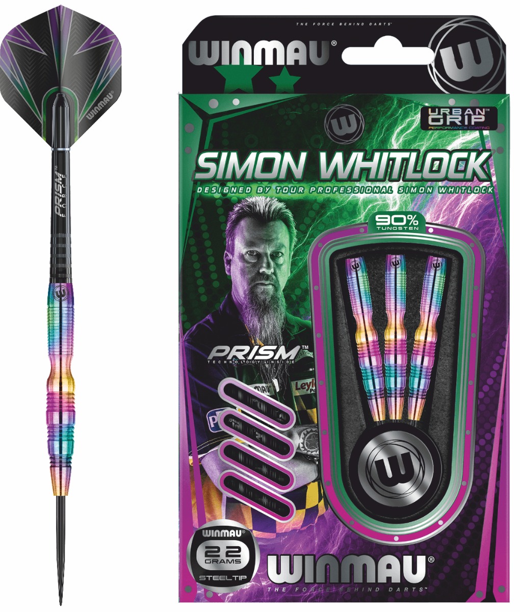 Winmau Darts Simon Whitlock Rainbow 24gr. 90% Tungsten