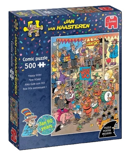 Jan Van Haasteren Puzzel Fijne 90ste! 500 Stukjes
