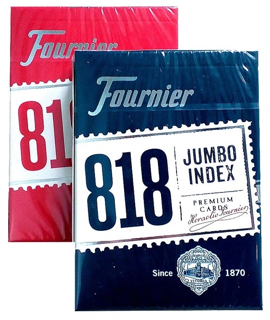 Fournier 818 Speelkaarten Pokerkaarten Jumbo | Blauw/Rood