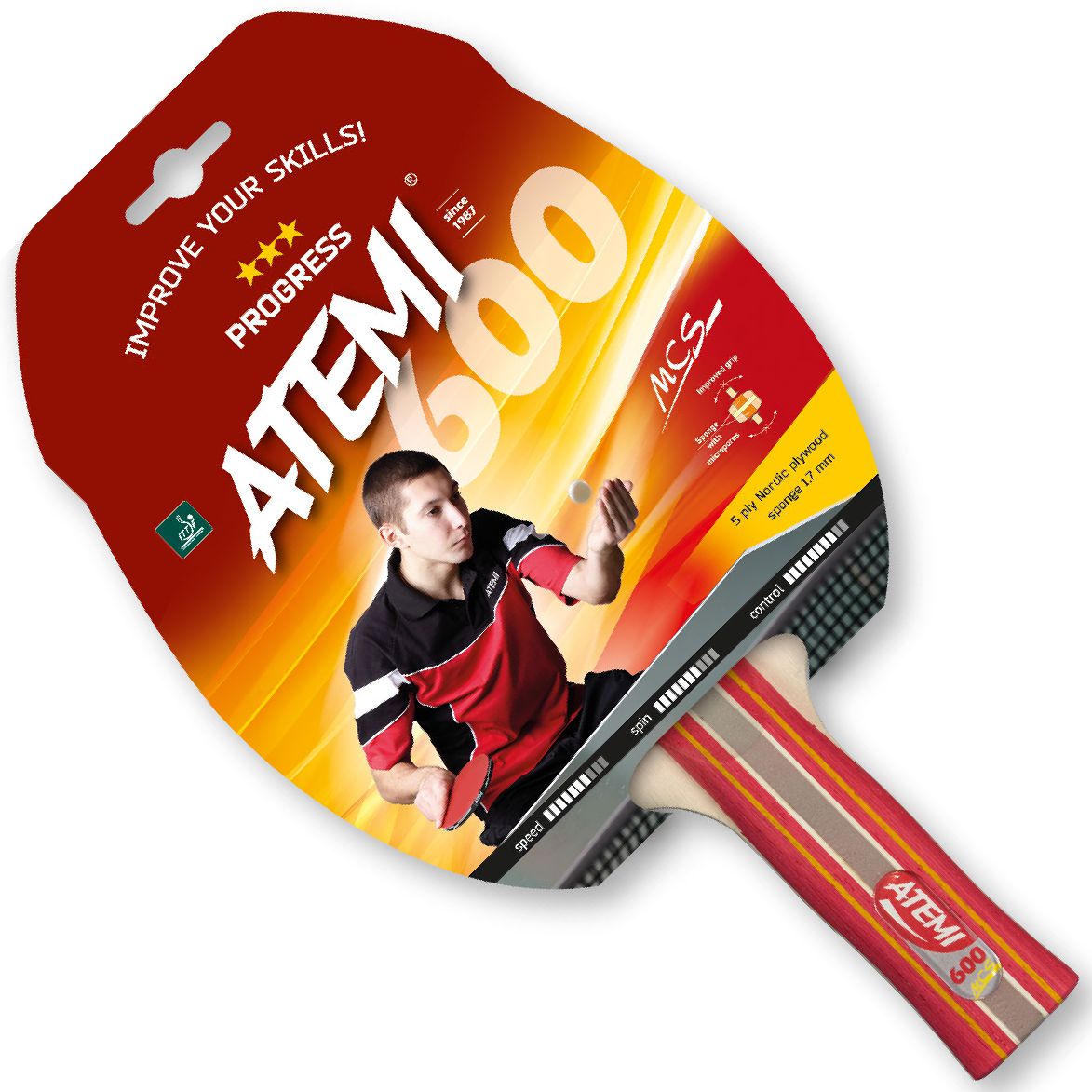 Atemi Tafeltennis Bat 600 3 sterren