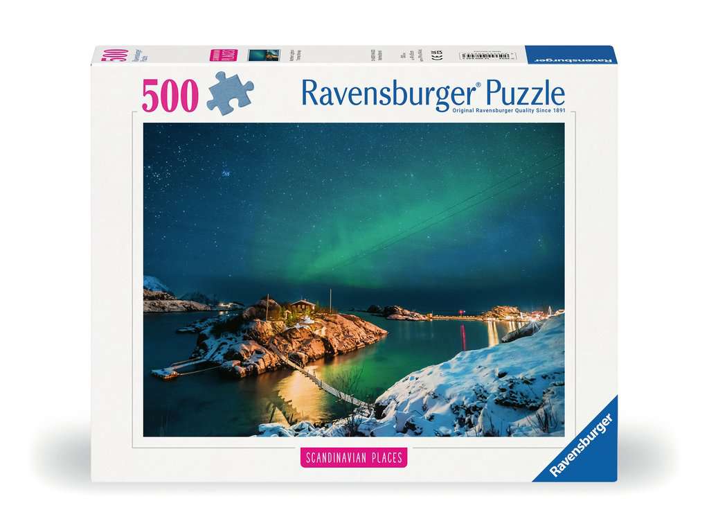 Ravensburger Noorderlicht bij Bergsfjord Puzzel/Puzzle 500St.