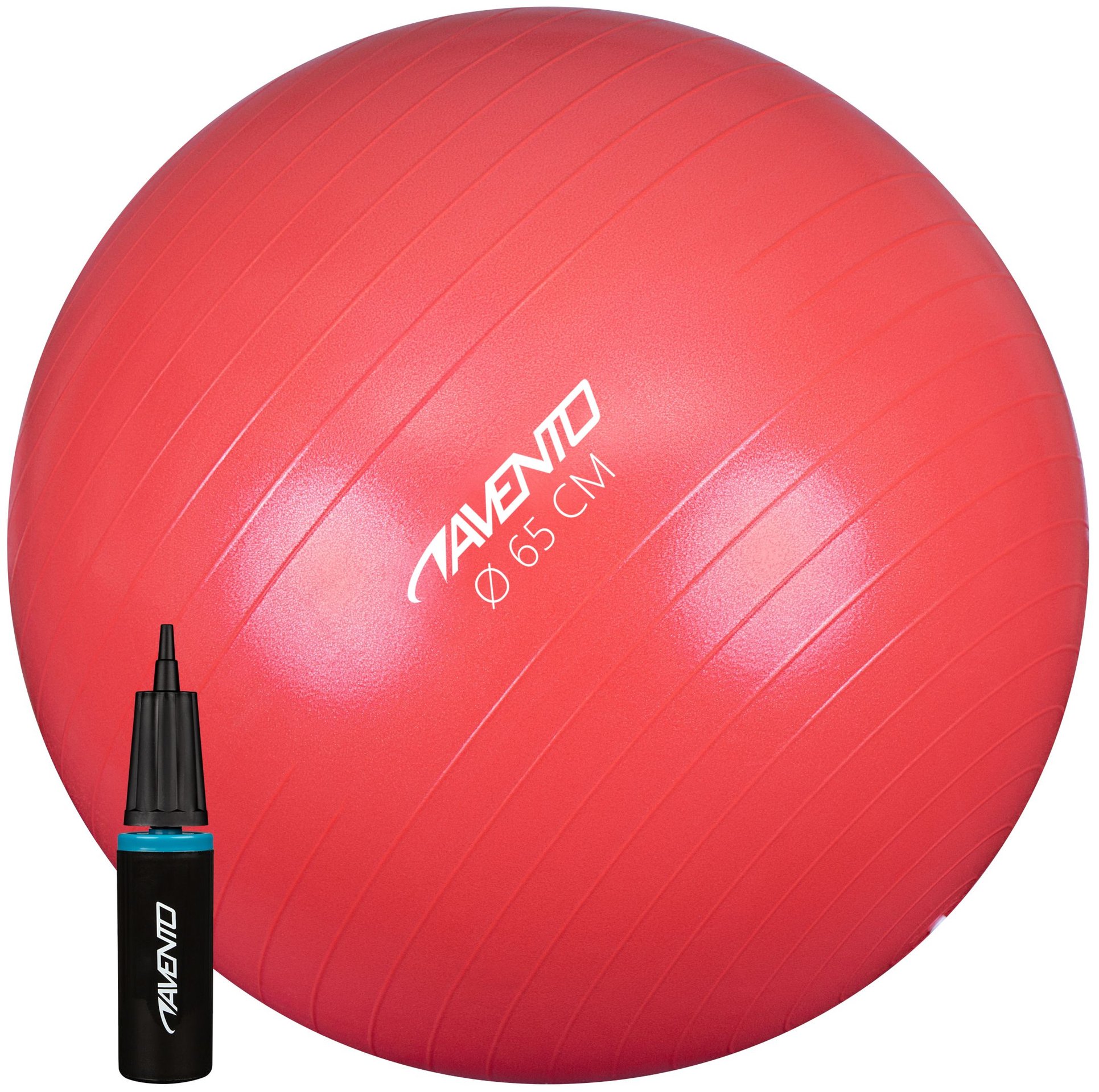 Avento Fitness Gymbal Met Pomp Ø65cm | Anti-Burst Pink