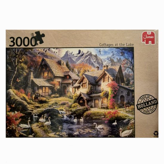 Jumbo - Premium Collection - 3000 stukjes - Cottage at the Lake - Puzzel