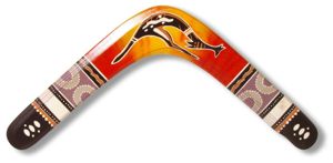 Houten Boemerang Boomerang Fan Falcon 38cm rechtshandig