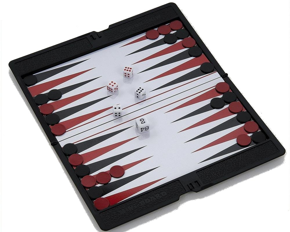 Backgammon Reis-Etui Magnetische 17x10 cm