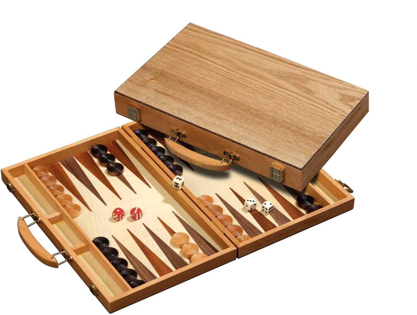 Backgammon 1110 Koffer Hout 38x25cm