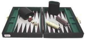 Backgammon Koffer Magn Zwart