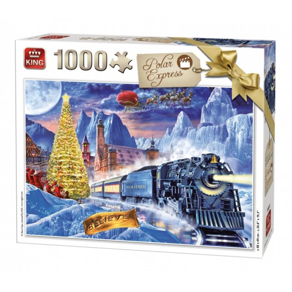 King Puzzle 1000 Stukjes Wintercollectie Polar Express  Puzzel