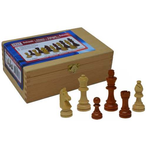 Schaakstukken 87mm Bruin Wit Lood