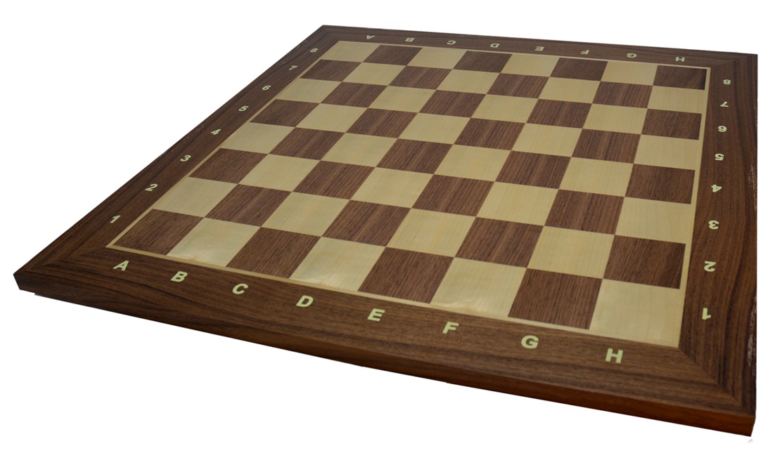 Schaakbord Noten Ingelegd 55Mm 52Cm C+L