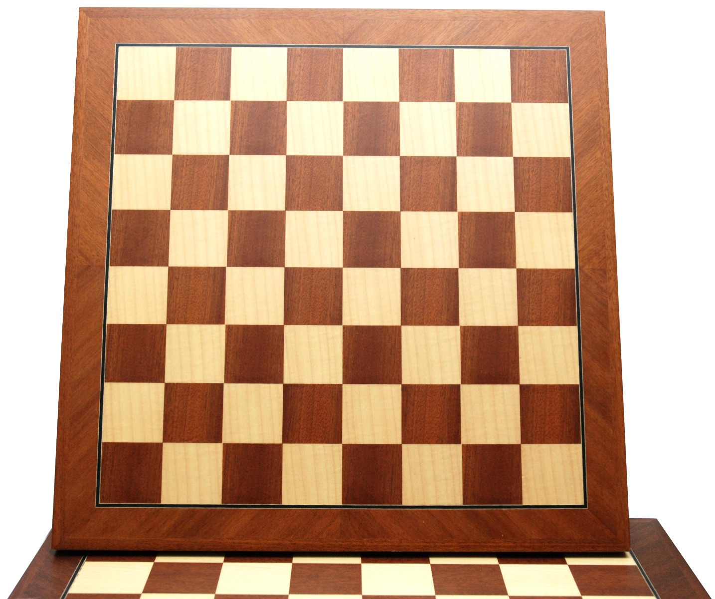 Schaakbord Mahoni/Ahorn 55mm x 52cm