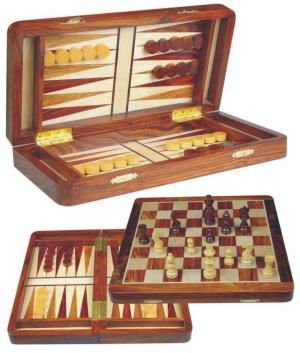 Schaak Backgammon Magnetisch Cassette