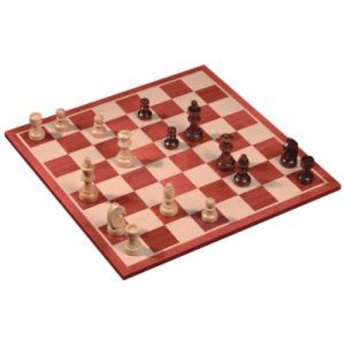 Schaakset MDF bord + stukken 40x40cm