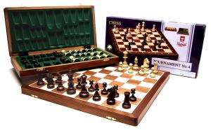 Schaak Cassette Hout Tournament 4 Met Coordinaten