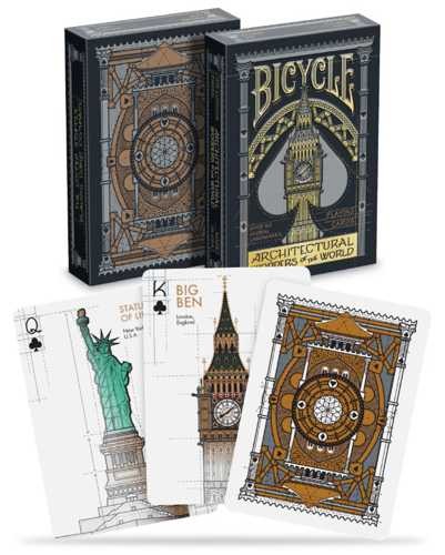 Bicycle Speelkaarten Pokerkaarten | Architectural Wonders Of The World