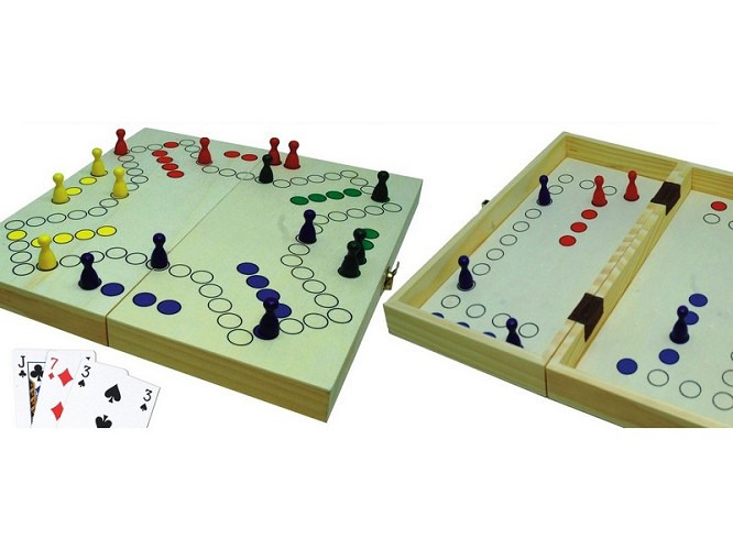 Houten Keezen Spel In Cassette