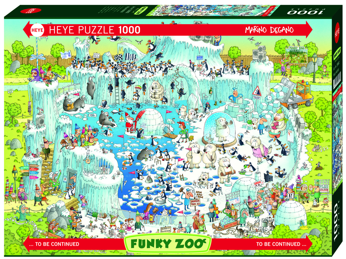 Heye Funky Zoo Puzzle ( Polar Habitat ) 1000 stukjes