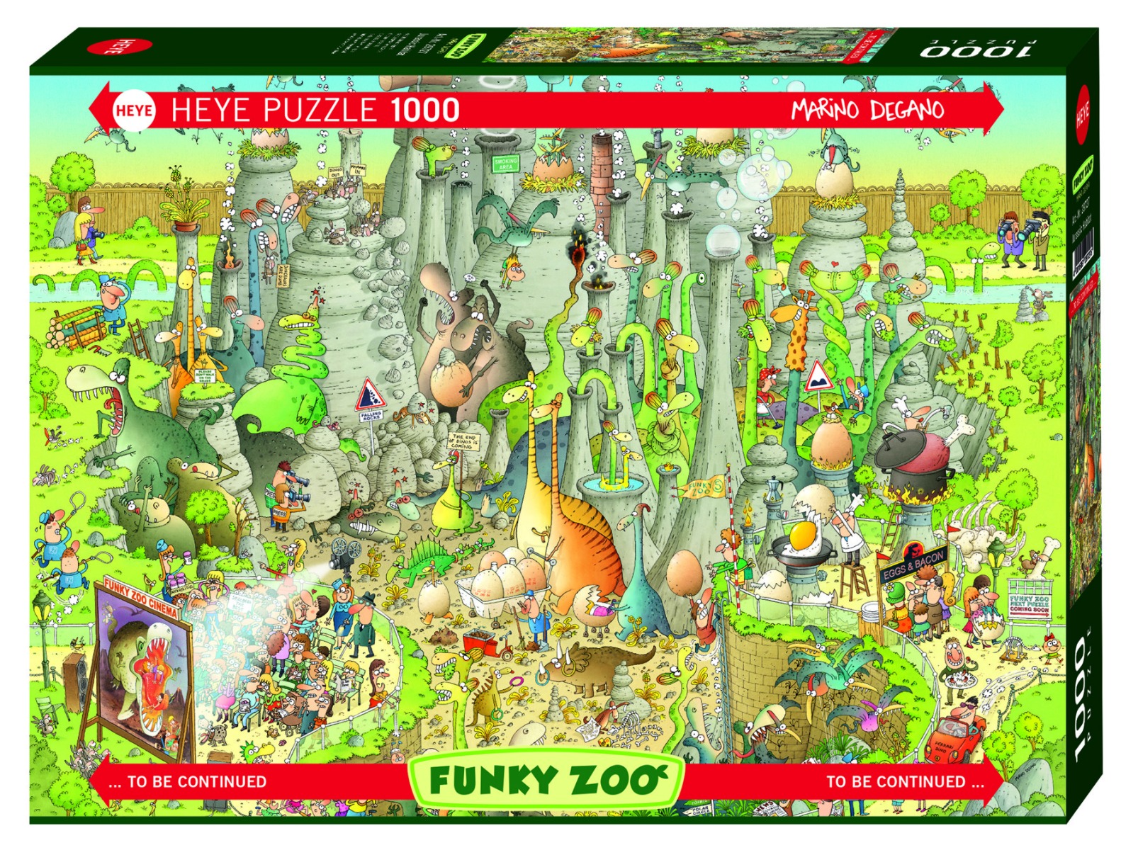Heye Funky Zoo Puzzle ( Jurassic Habitat ) 1000 stukjes