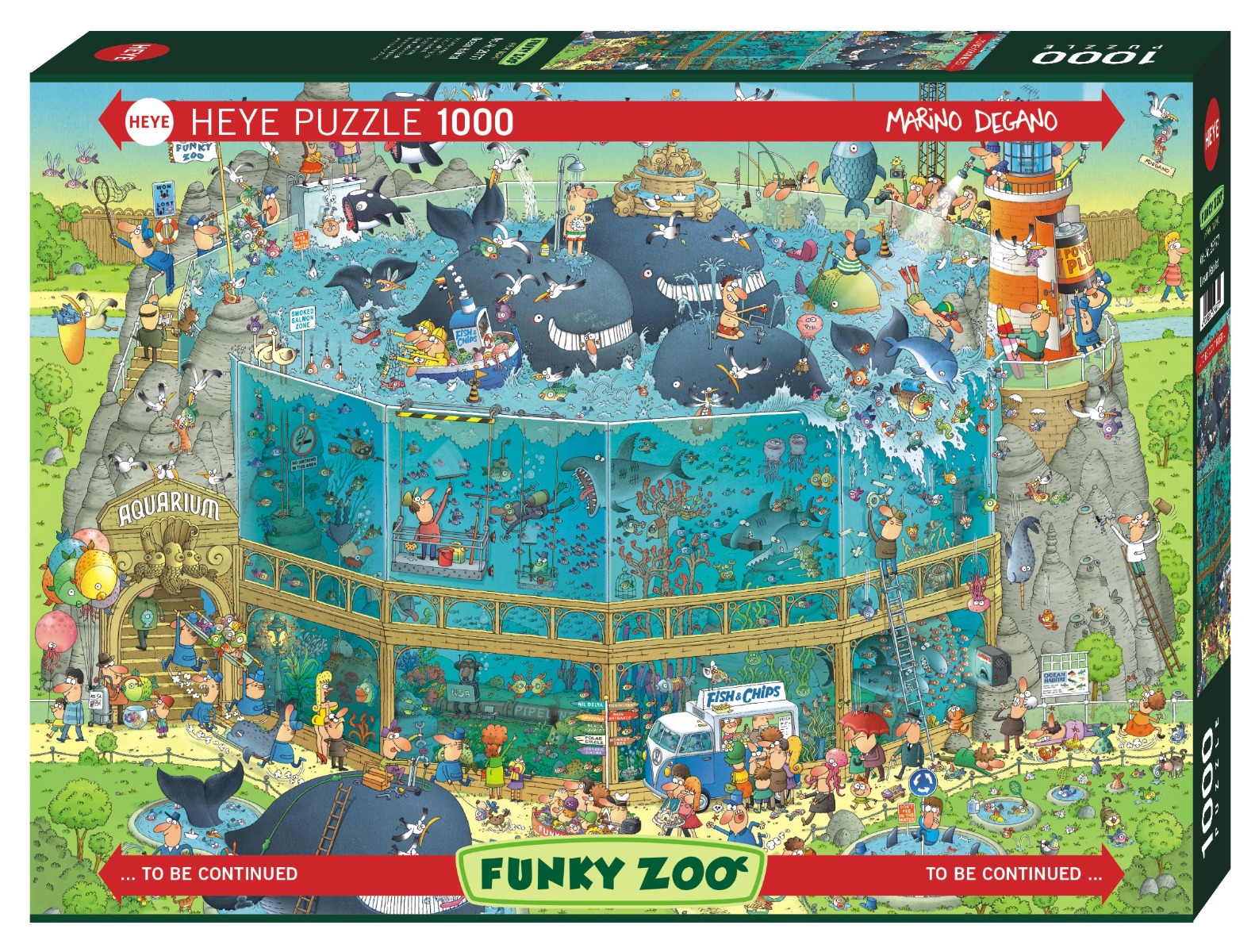 Heye Funky Zoo Puzzle ( Ocean Habitat ) 1000 stukjes