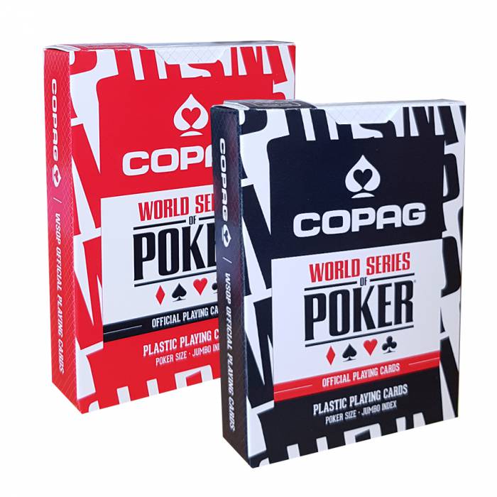 Copag Poker Cards WSOP Red or Black 100% plastic