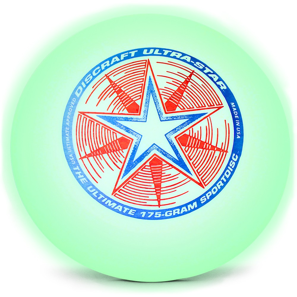 Discraft 175Gr Ultra Star Frisbee [ Nite Glow ]