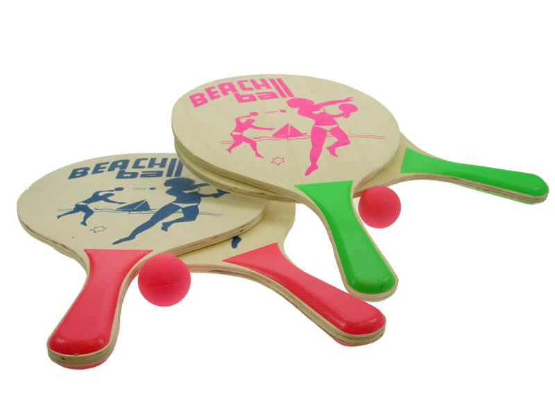 Beachball Set Hout Naturel
