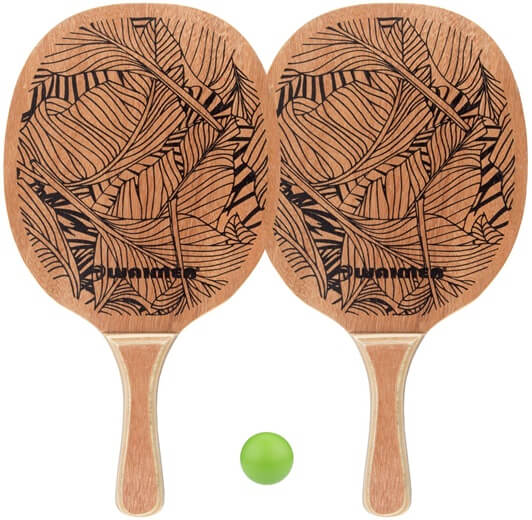Beachball Set Met Houten Grip