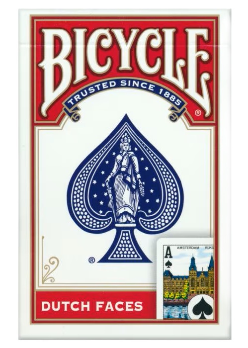 Bicycle Speelkaarten - Playing Cards Dutch Faces | Rood