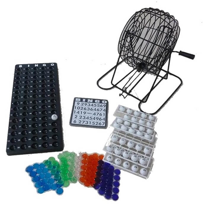 Bingo Molen Groot 1-75 Ballen Zwart 24 cm
