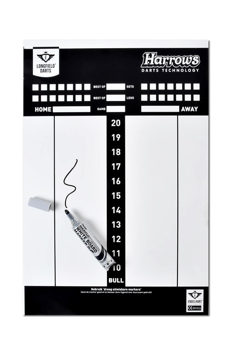 Longfield Dart Scorebord los - 45x30 cm