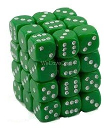 Dobbelsteen 12mm | Groen ( Per Stuk )