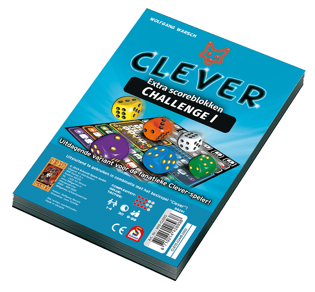 Scoreblokken - Clever Challenge I ( Twee Stuks ) NL/EN