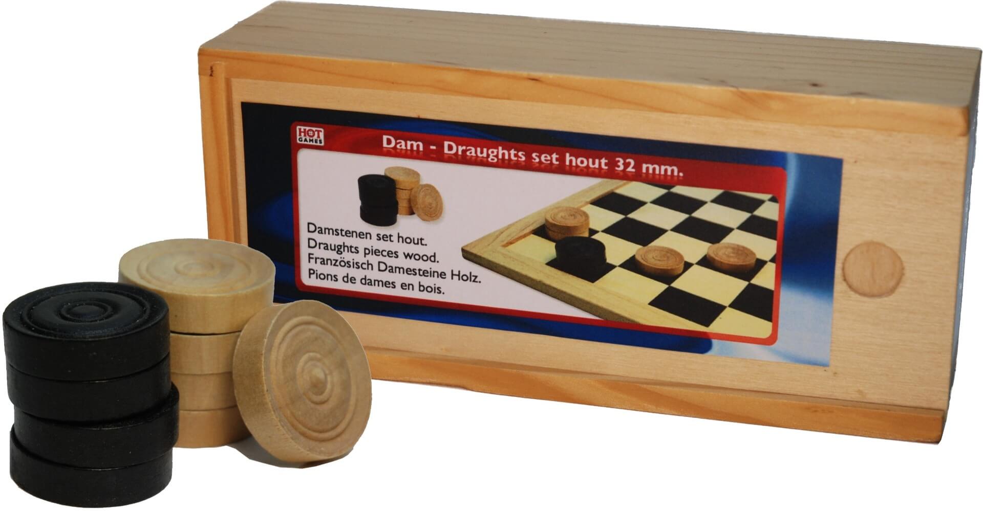 Damstenen Hout 32mm In Kist