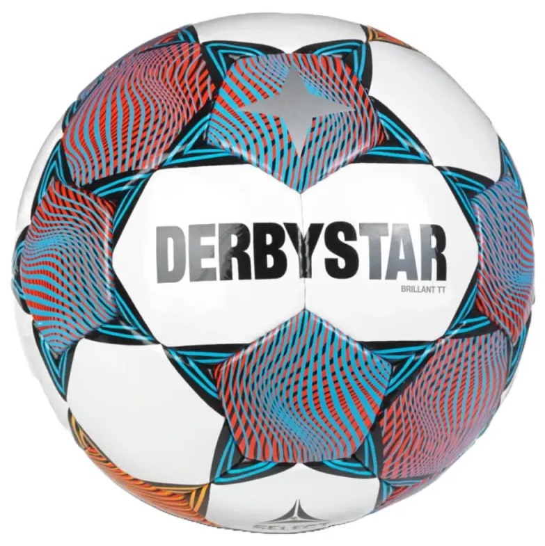 Derbystar Brillant TT V23 Trainingsbal | Maat: 5 - White/Red/Blue