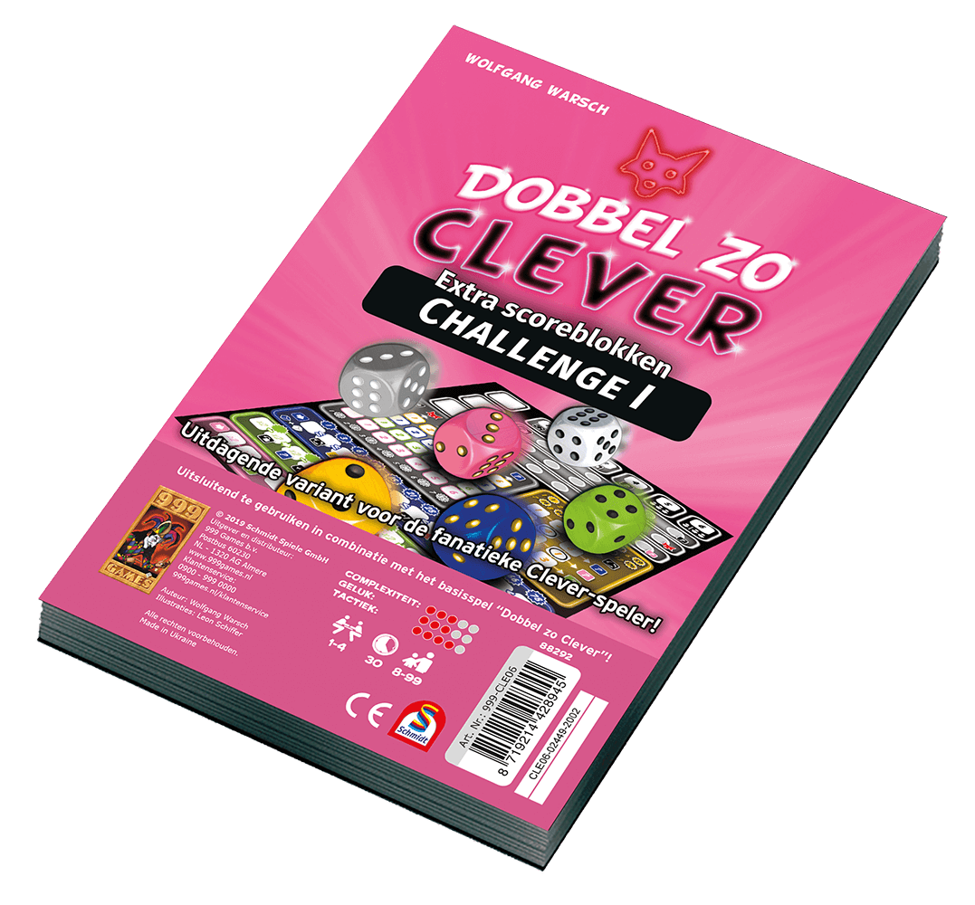 Scoreblokken - Dobbel Zo Clever Challenge I ( Twee Stuks ) NL/EN