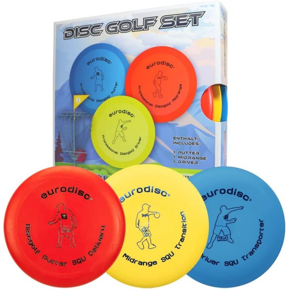 Eurodisc Disc Golf Start 3-Disc Set | High Qual.